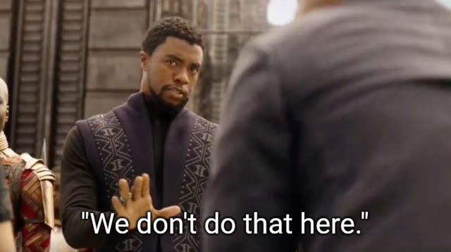 Mème « We Don't Do That Here »